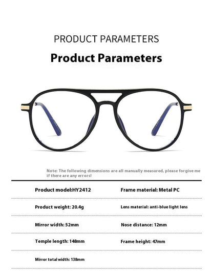 Blue Light Blocking Myopia Glasses — Double Beam Frame for Nearsighted Wear - Undefyning Lynes