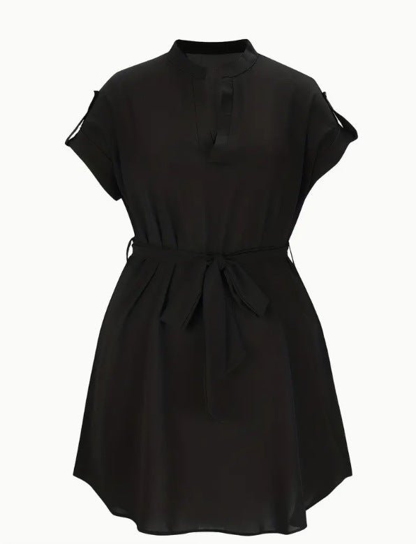 Bowknot V-Neck Wrap Dress | Women's Belted Summer Dress - Undefyning Lynes