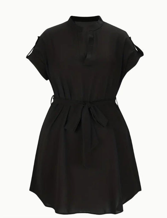 Bowknot V-Neck Wrap Dress | Women's Belted Summer Dress - Undefyning Lynes