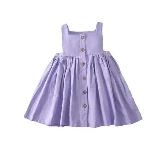 Breathable Pure Cotton Pleated Summer Dress for Girls - Undefyning Lynes