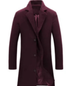 Men's Business Coat, Solid Color Lapel Collar — lapel detail — Undefyning Lynes (3 of 10)