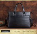 Full-Grain Leather Handbag - interior compartment