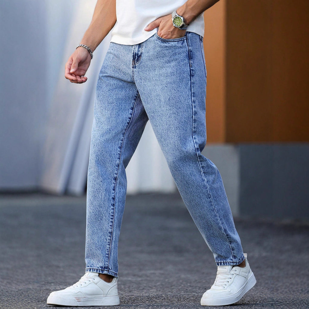 Current Tapered Jeans - slim cuff detail