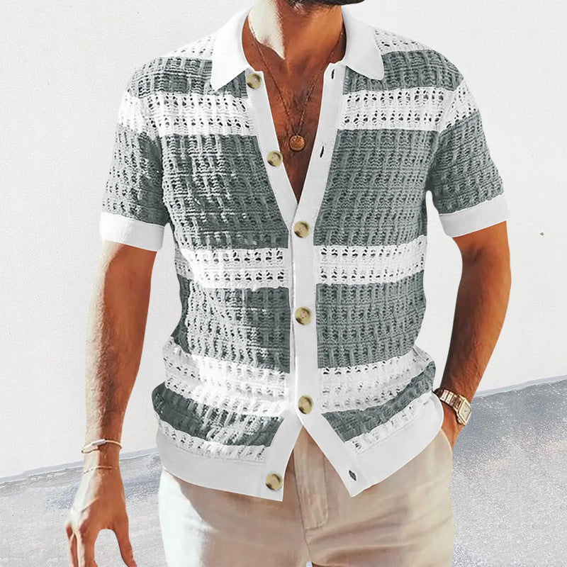 Men's Knit Polo Cardigan, Short Sleeve — size chart — Undefyning Lynes (7 of 7)