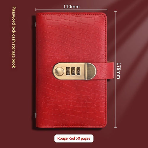 Cash Savings Money Clip Book – 6 Colors, PU Leather with Transparent Pages - Undefyning Lynes