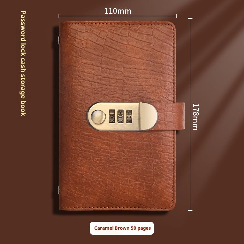 Cash Savings Money Clip Book – 6 Colors, PU Leather with Transparent Pages - Undefyning Lynes