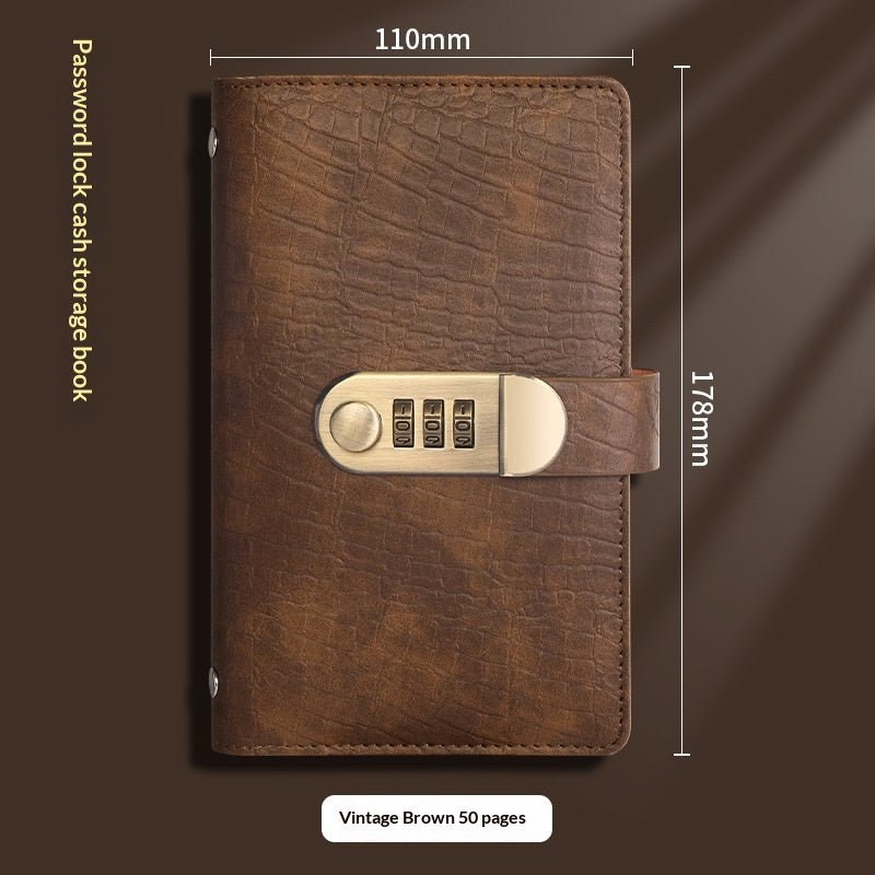 Cash Savings Money Clip Book – 6 Colors, PU Leather with Transparent Pages - Undefyning Lynes