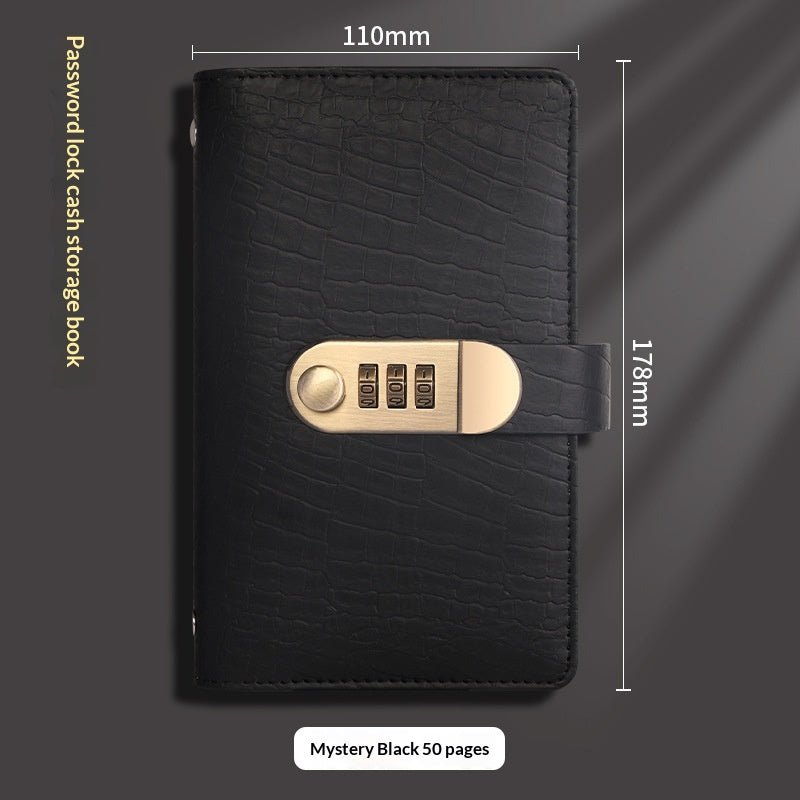 Cash Savings Money Clip Book – 6 Colors, PU Leather with Transparent Pages - Undefyning Lynes
