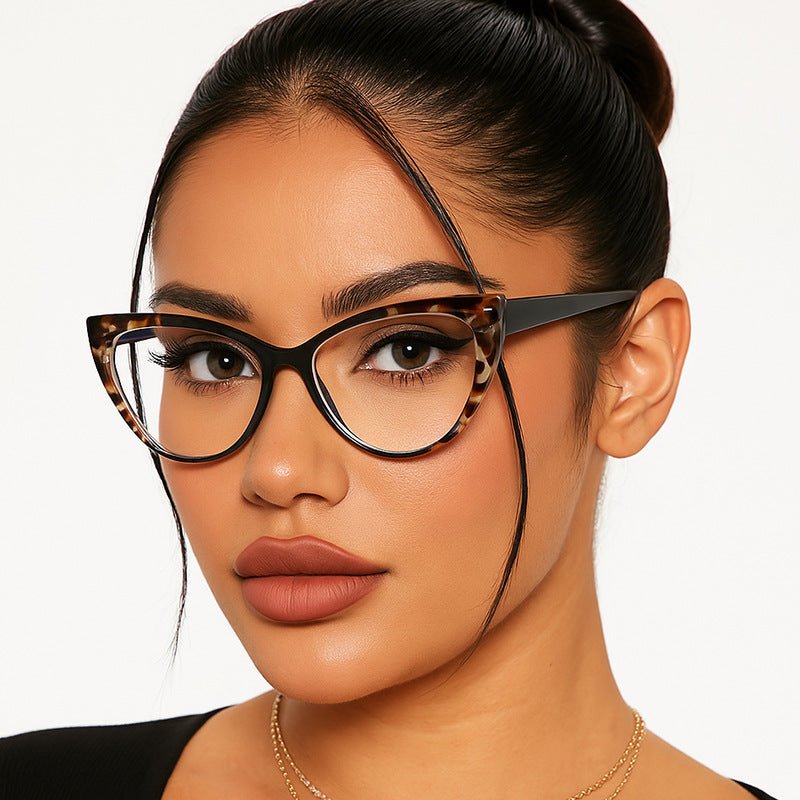 Cat Eye Blue Light Blocking Glasses — Flat Bottom Frame with Feminine Edge - Undefyning Lynes