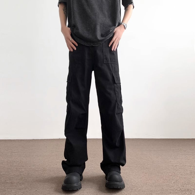 The Pleated Straight – Men's Loose Pleated Straight-Leg Work Pants Undefyning Lynes