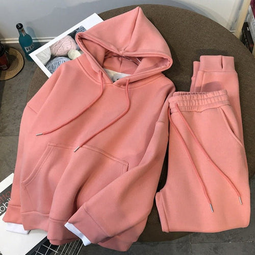 Cloud-Soft Fleece Lounge Set – Women's Cozy Two-Piece Sporty Loungewear - Undefyning Lynes