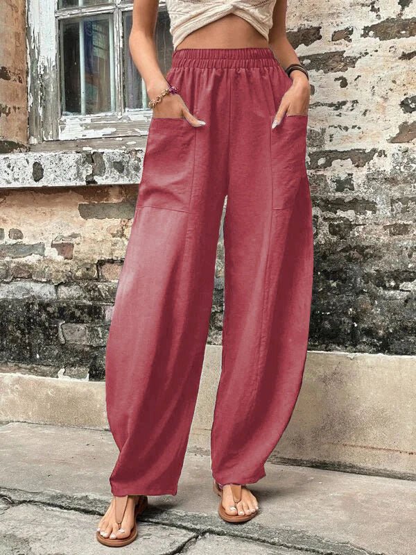 Cloud-Soft High-Waisted Harem Pants: The Ultimate All-Day Comfort Essential - Undefyning Lynes