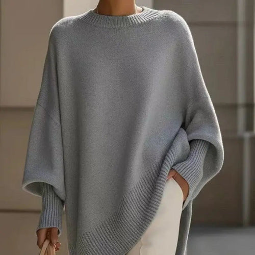 Cozy Oversized Knit Pullover: Effortless Japanese-Inspired Winter Comfort - Undefyning Lynes