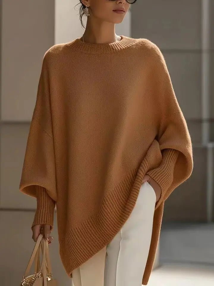 Cozy Oversized Knit Pullover: Effortless Japanese-Inspired Winter Comfort - Undefyning Lynes