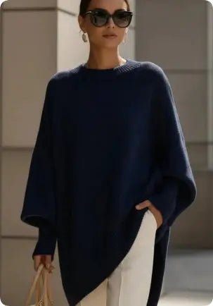 Cozy Oversized Knit Pullover: Effortless Japanese-Inspired Winter Comfort - Undefyning Lynes
