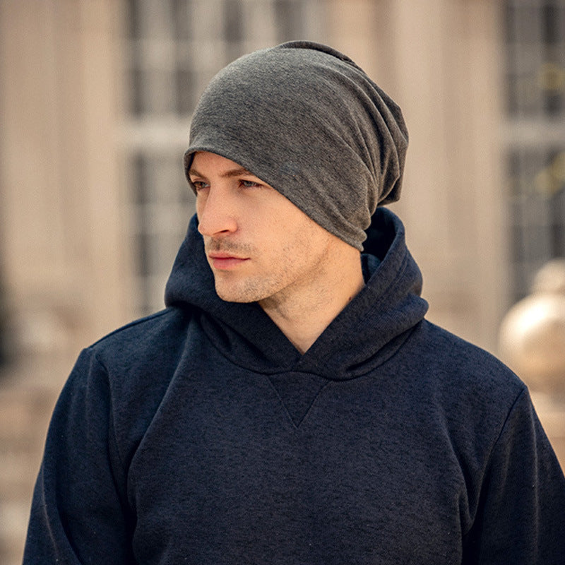 Cotton Rolled-Brim Beanie - fabric close-up