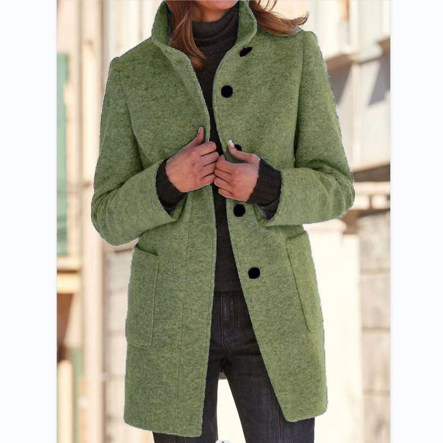 Women's Stand Collar Coat - size chart