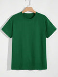 Training tee in white worn during exercise