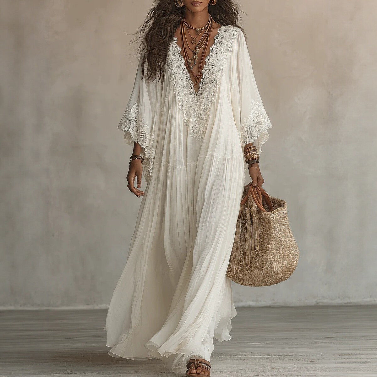 Marbella Flowy Maxi Dress - view 5