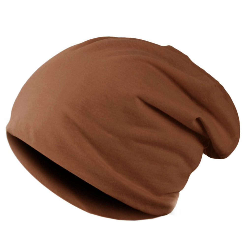 Cotton Rolled-Brim Beanie - back view
