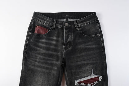 Undefyning Lynes Men's Distressed Ripped Denim Jeans - Raw Street Edge Undefyning Lynes