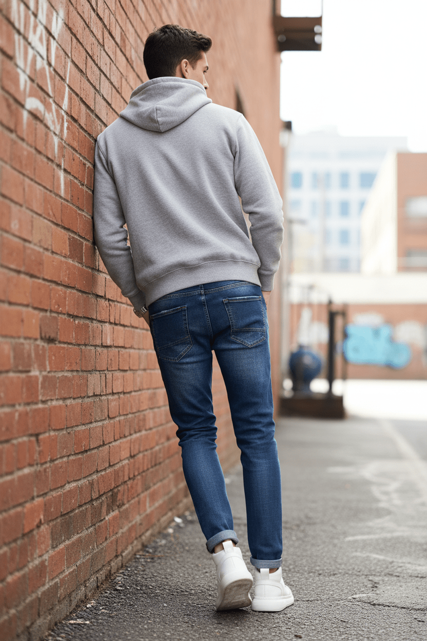 Distressed Straight — Men's Ripped Straight-Leg Denim Jeans - Undefyning Lynes