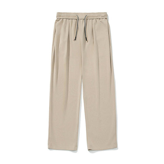 Draped Casual Long Pants With Double Drawstrings - Undefyning Lynes