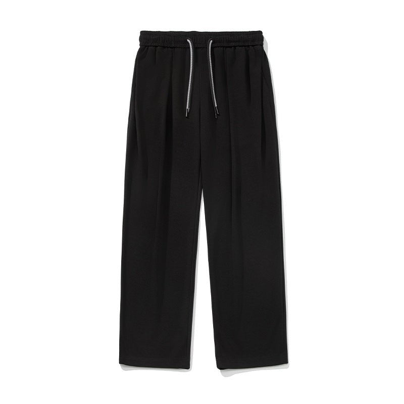 Draped Casual Long Pants With Double Drawstrings - Undefyning Lynes