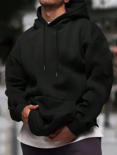Drop Hoodie — Men's Relaxed Drop-Shoulder Pullover - Undefyning Lynes