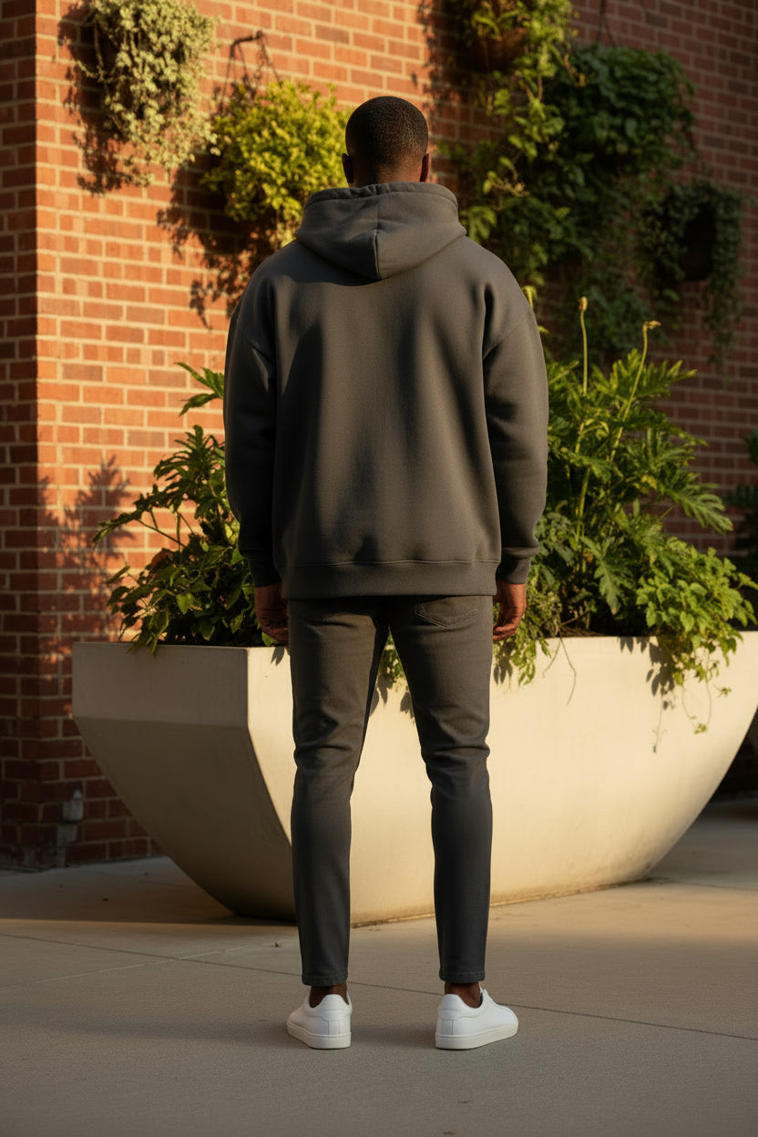 Drop Hoodie — Men's Relaxed Drop-Shoulder Pullover - Undefyning Lynes