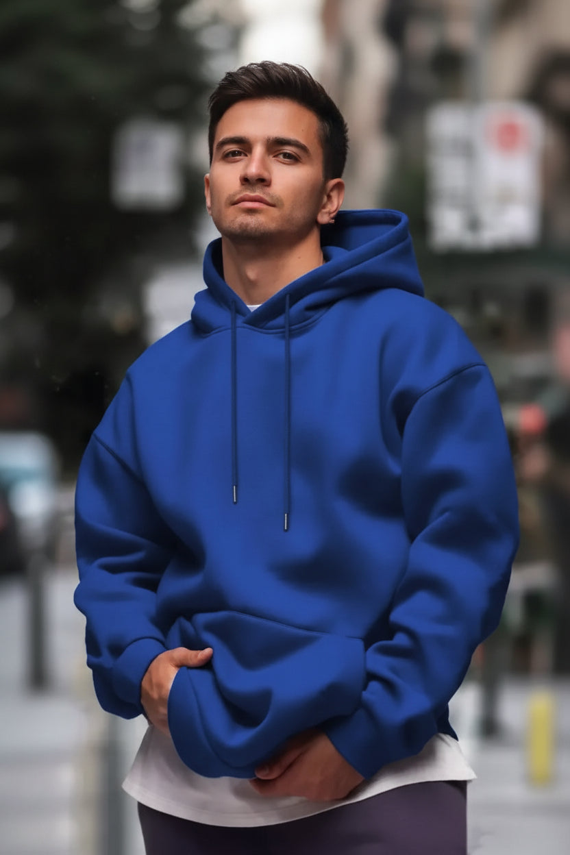 Drop Hoodie — Men's Relaxed Drop-Shoulder Pullover - Undefyning Lynes