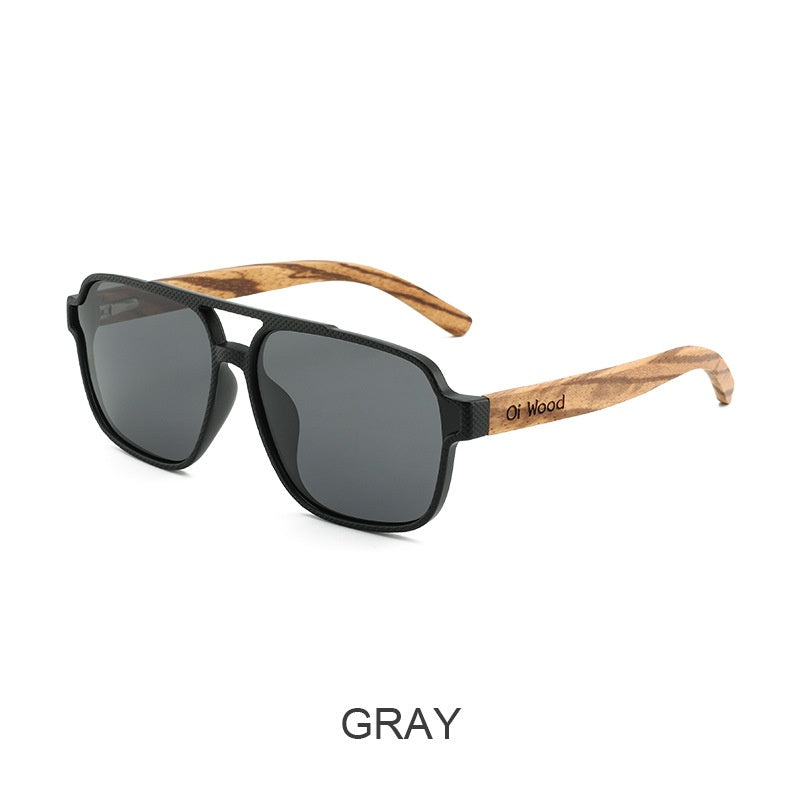 Timber Polarized Sunglasses, wood-grain frame — Undefyning Lynes (4 of 6)