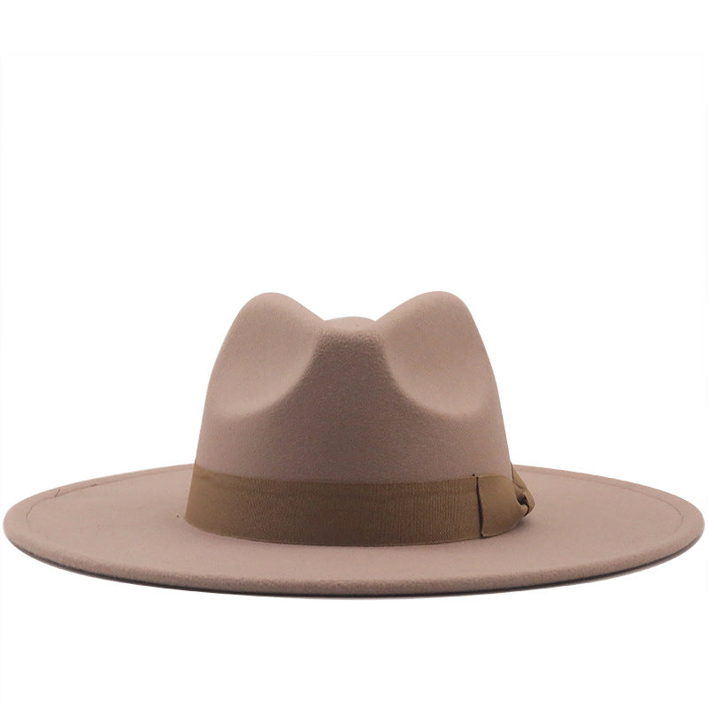 Cashmere Jazz Hat in camel