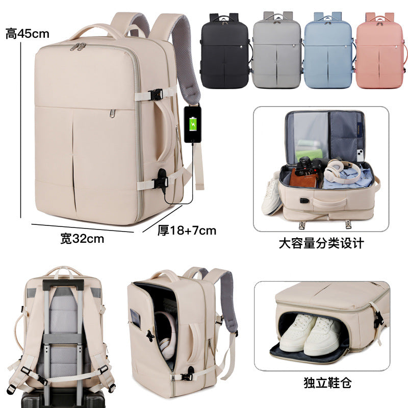 Unisex Water-Repellent Business Backpack — Large Capacity Travel & Work Bag Undefyning Lynes