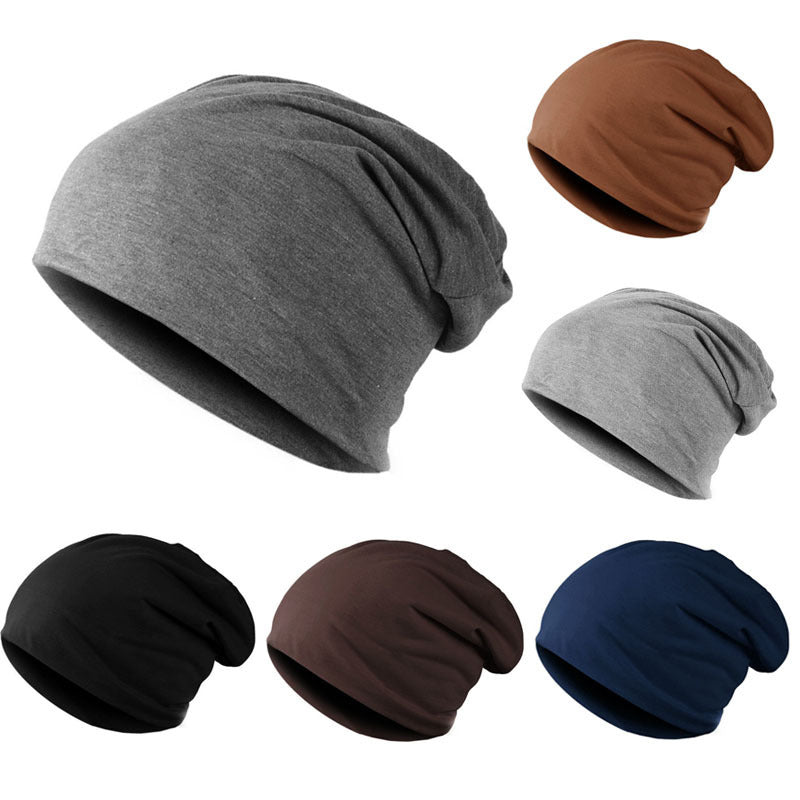 Cotton Rolled-Brim Beanie - color options
