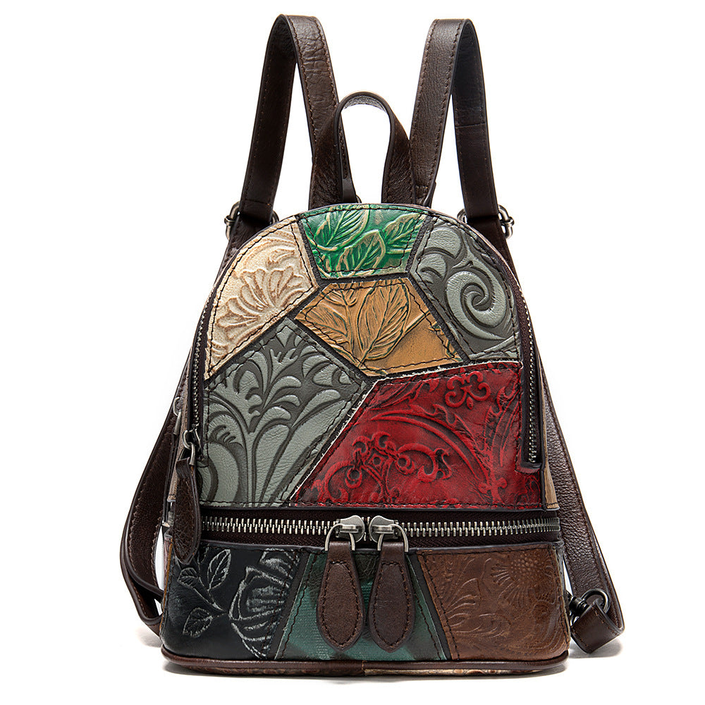 Personalized Leather Backpack — front view — Undefyning Lynes (1 of 5)