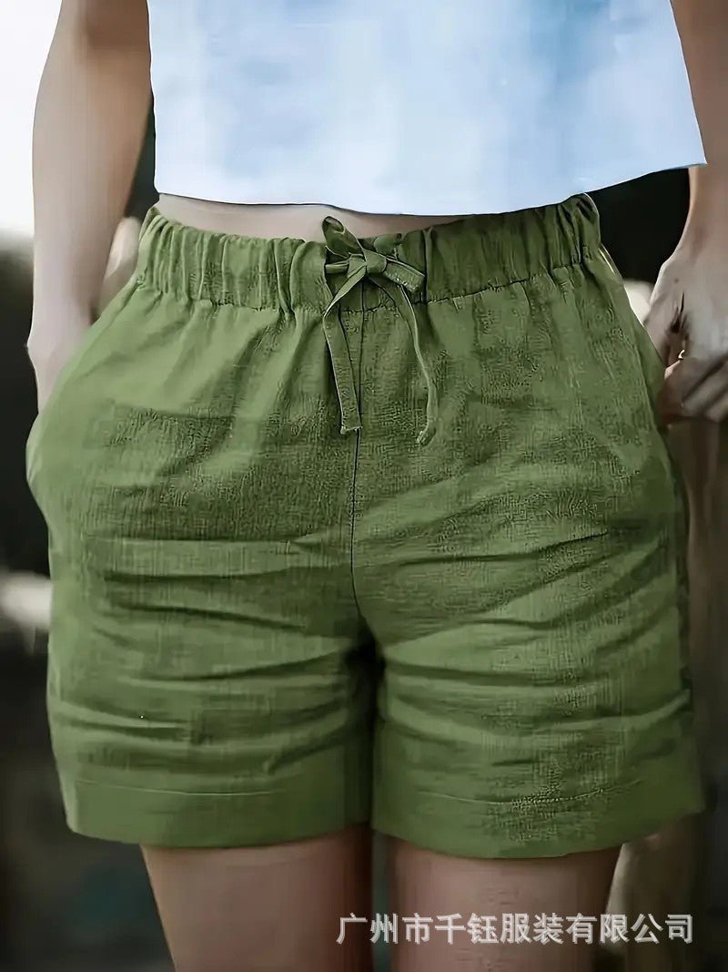 Effortless High-Waist Drawstring Shorts – Women's Lightweight Casual Summer Shorts - Undefyning Lynes