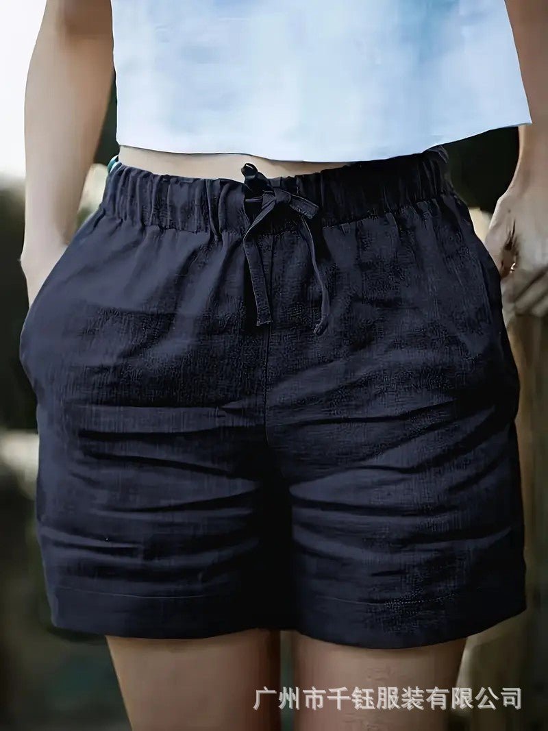 Effortless High-Waist Drawstring Shorts – Women's Lightweight Casual Summer Shorts - Undefyning Lynes