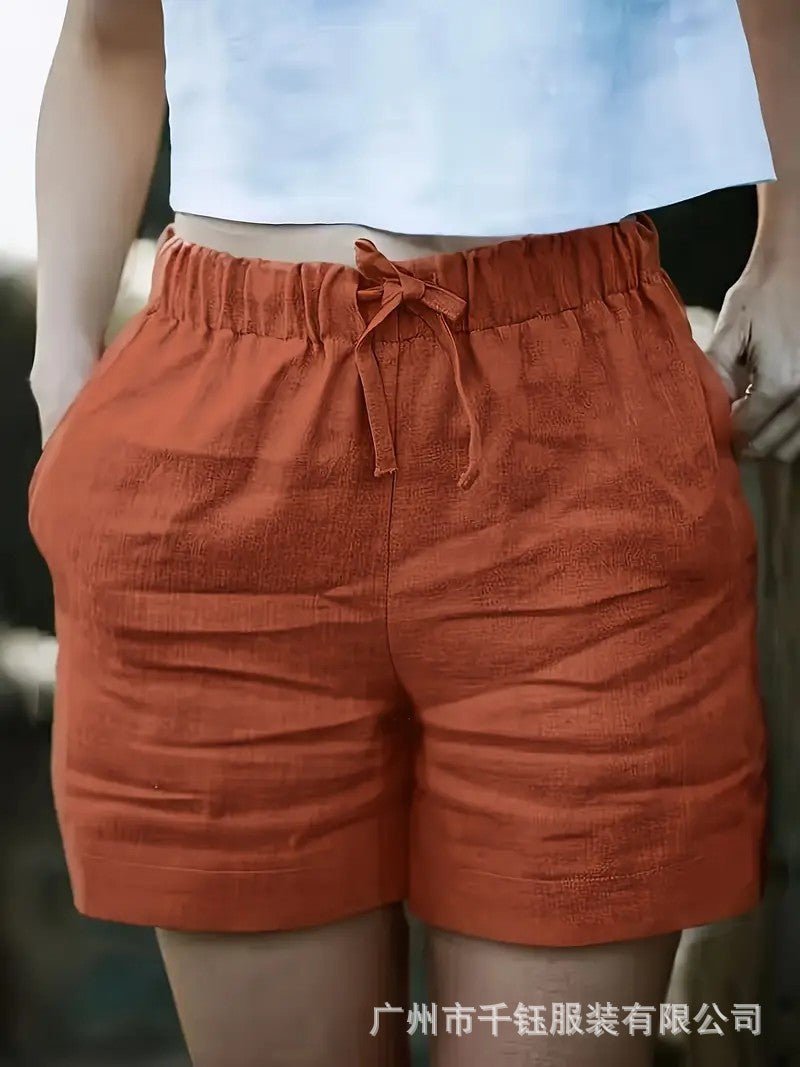 Effortless High-Waist Drawstring Shorts – Women's Lightweight Casual Summer Shorts - Undefyning Lynes