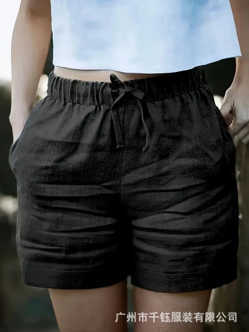 Effortless High-Waist Drawstring Shorts – Women's Lightweight Casual Summer Shorts - Undefyning Lynes