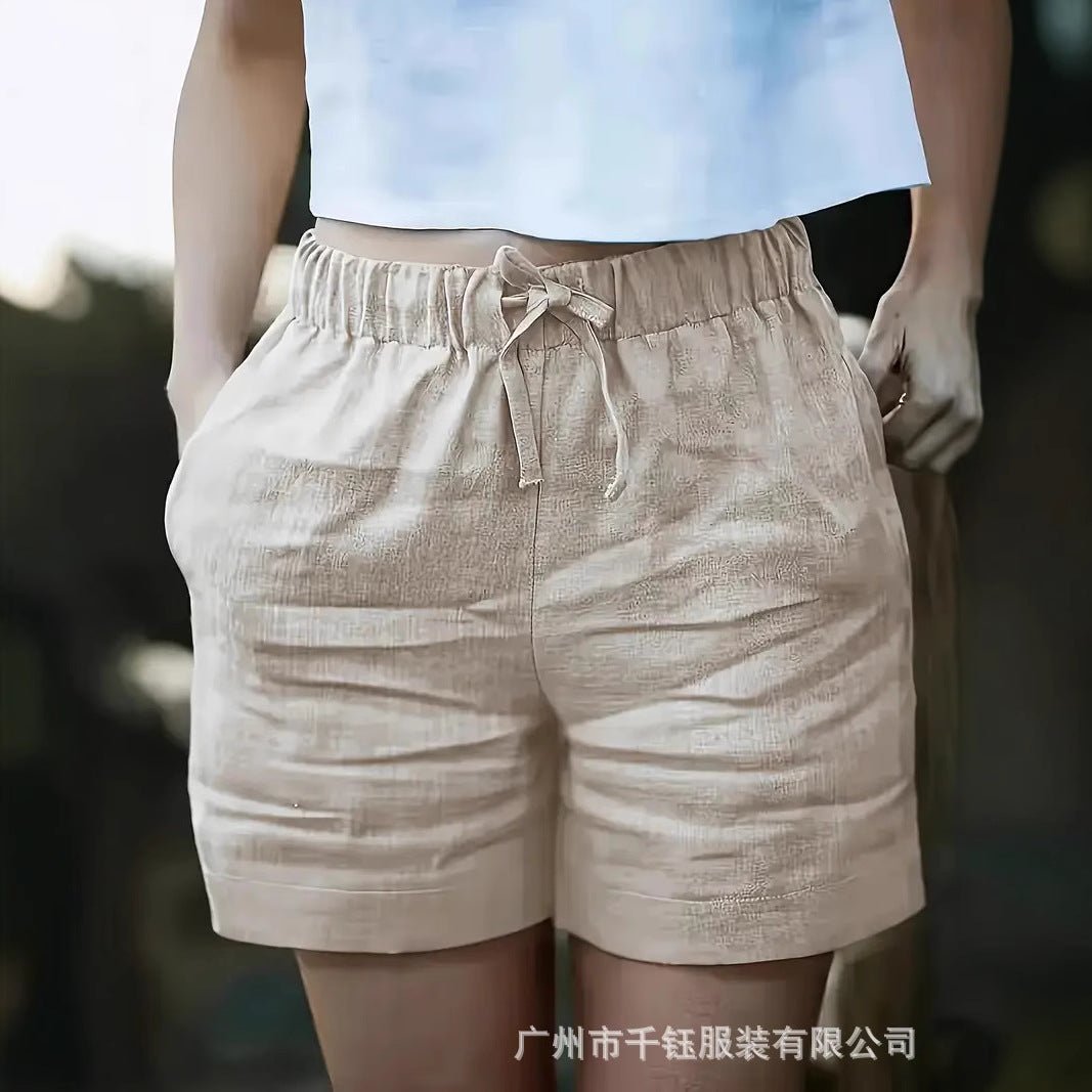 Effortless High-Waist Drawstring Shorts – Women's Lightweight Casual Summer Shorts - Undefyning Lynes