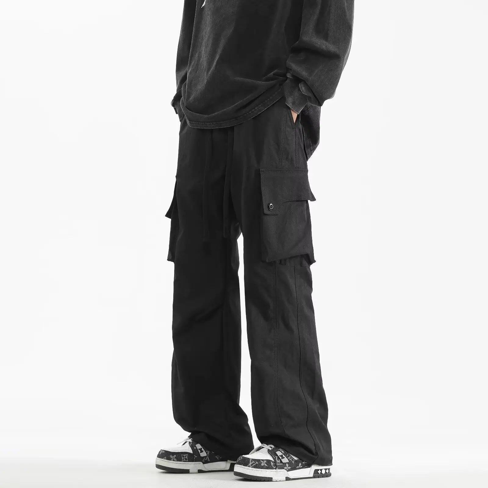 Effortless Summer Comfort: Men's Relaxed-Fit Cargo Work Trousers - Undefyning Lynes