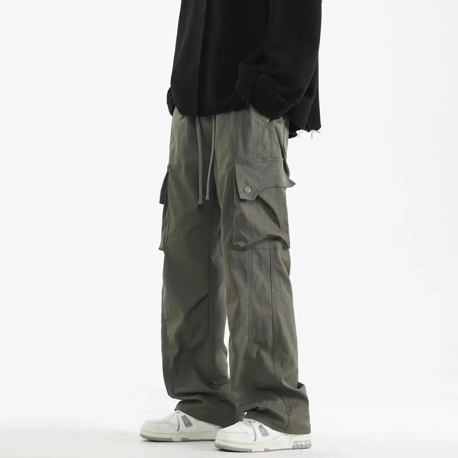 Effortless Summer Comfort: Men's Relaxed-Fit Cargo Work Trousers - Undefyning Lynes