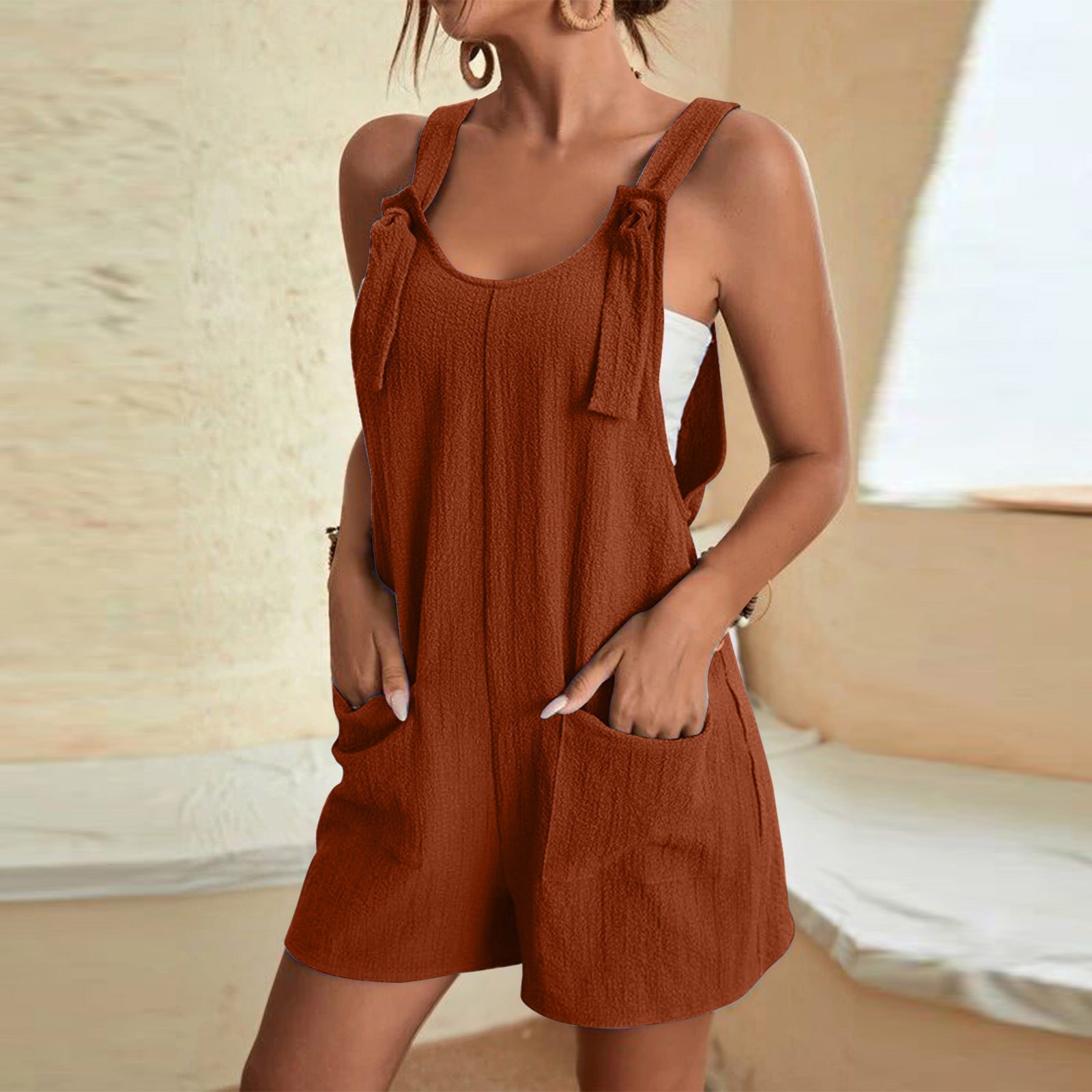 Effortless Summer Suspender Romper – All-Day Comfort & Style - Undefyning Lynes