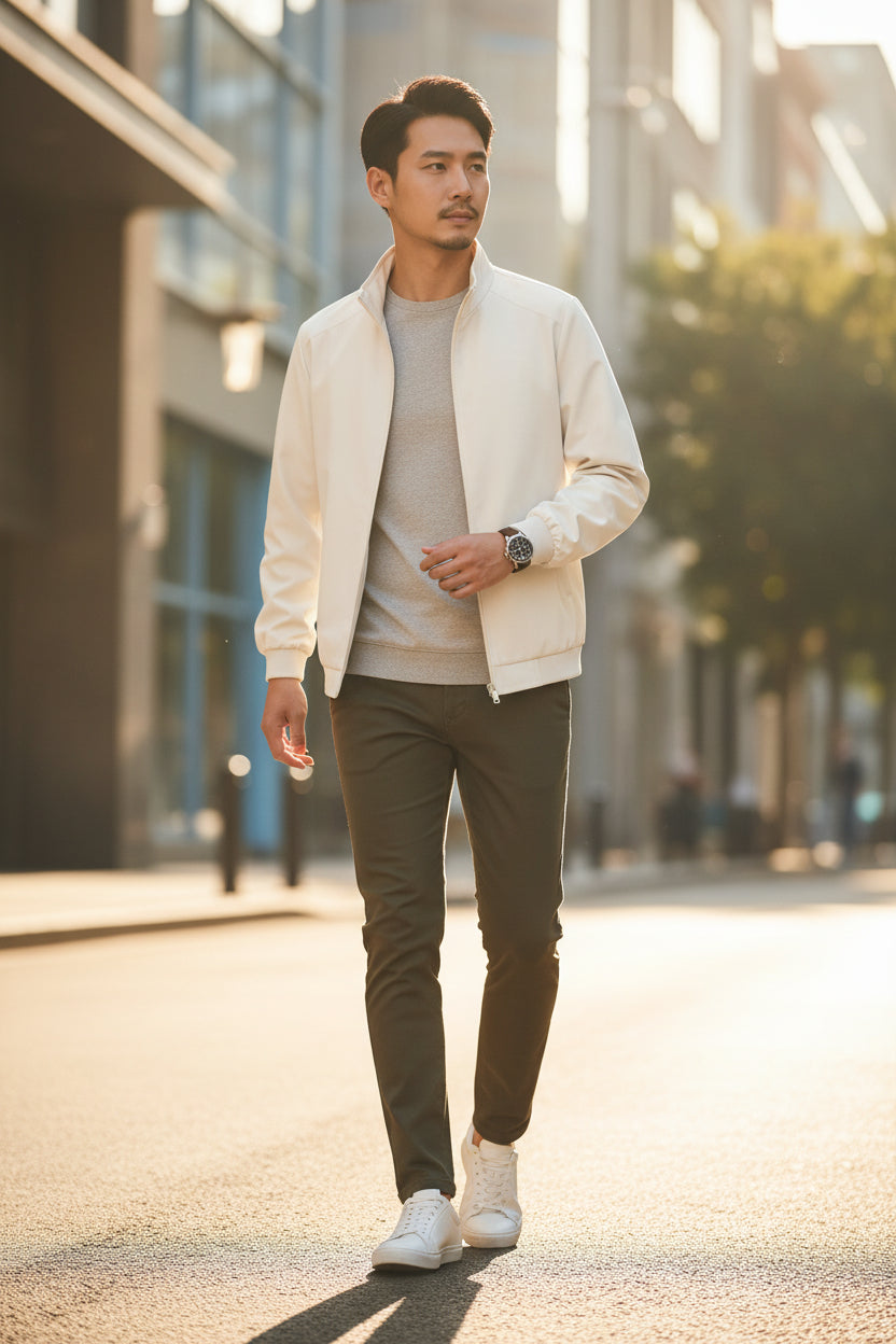Essential Jacket — Men's Lightweight Relaxed Fit Spring Coat - Undefyning Lynes