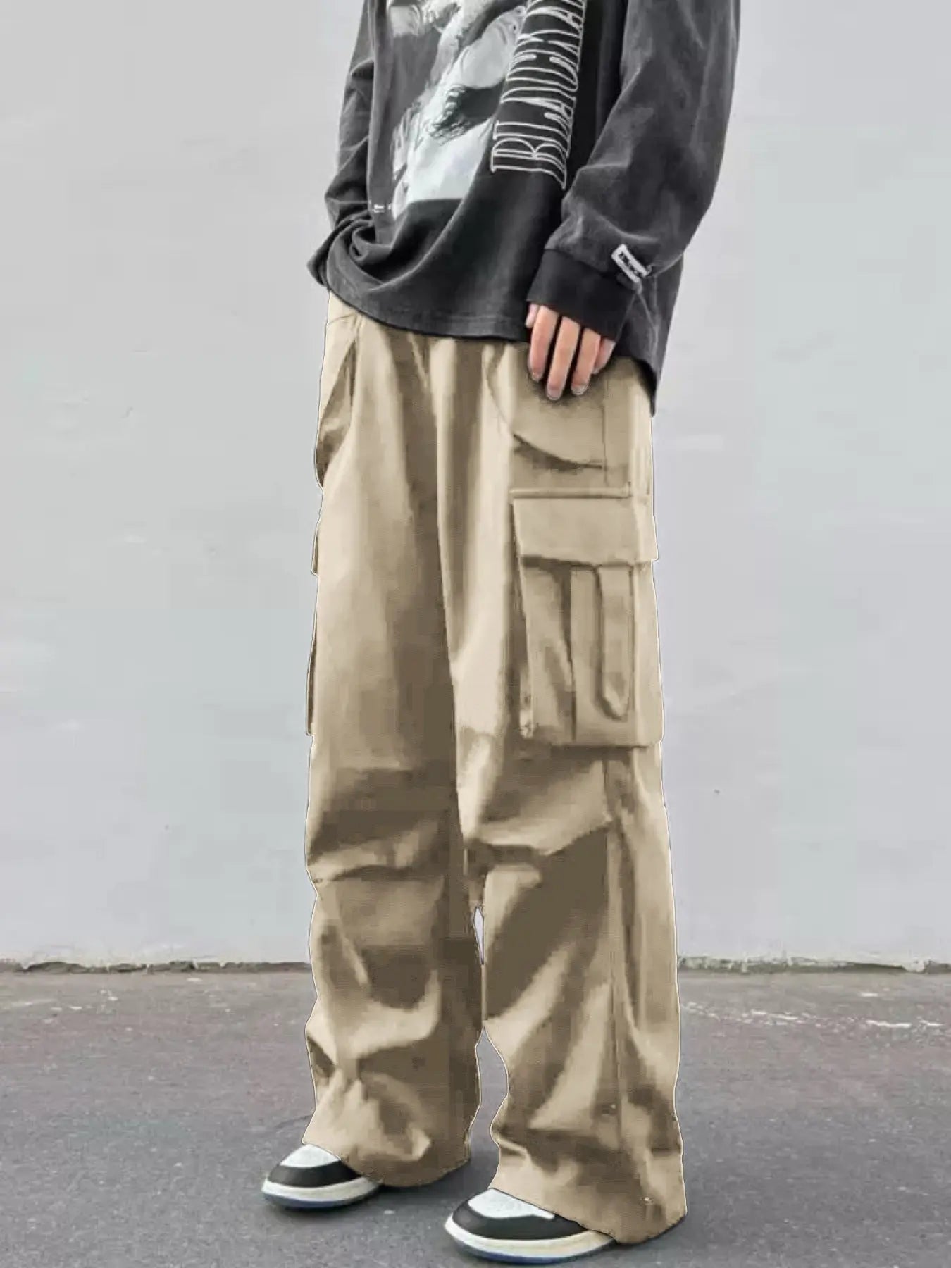 Essential Mid-Rise Wide-Leg Parachute Trousers - Effortless Style & Comfort - Undefyning Lynes