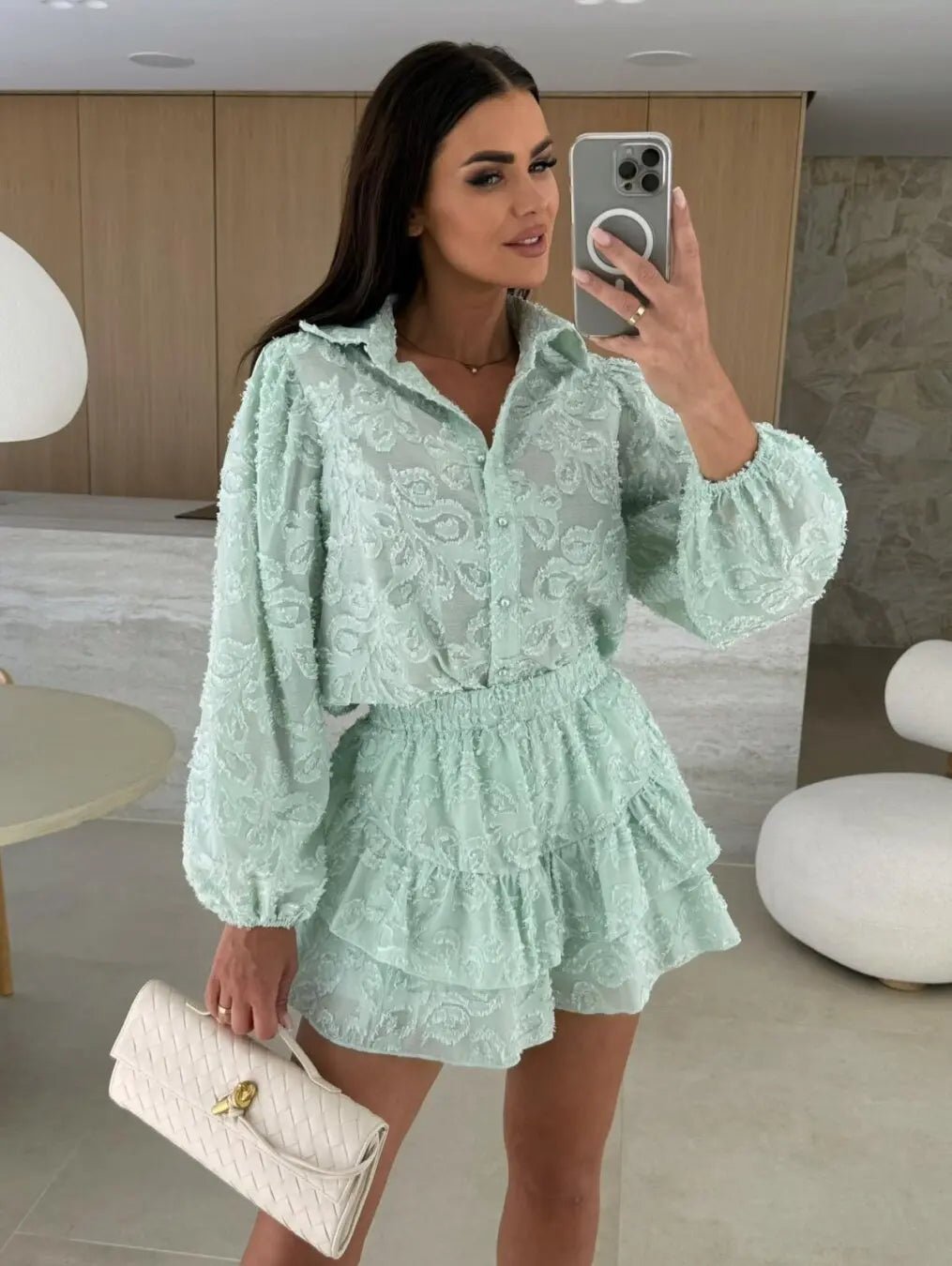 Ethereal Lace & Embroidery Two-Piece Set: Effortless Boho Chic - Undefyning Lynes
