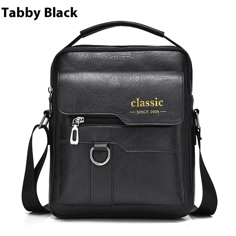 Executive Waterproof Messenger Bag | Premium PU Leather for Modern Professionals - Undefyning Lynes