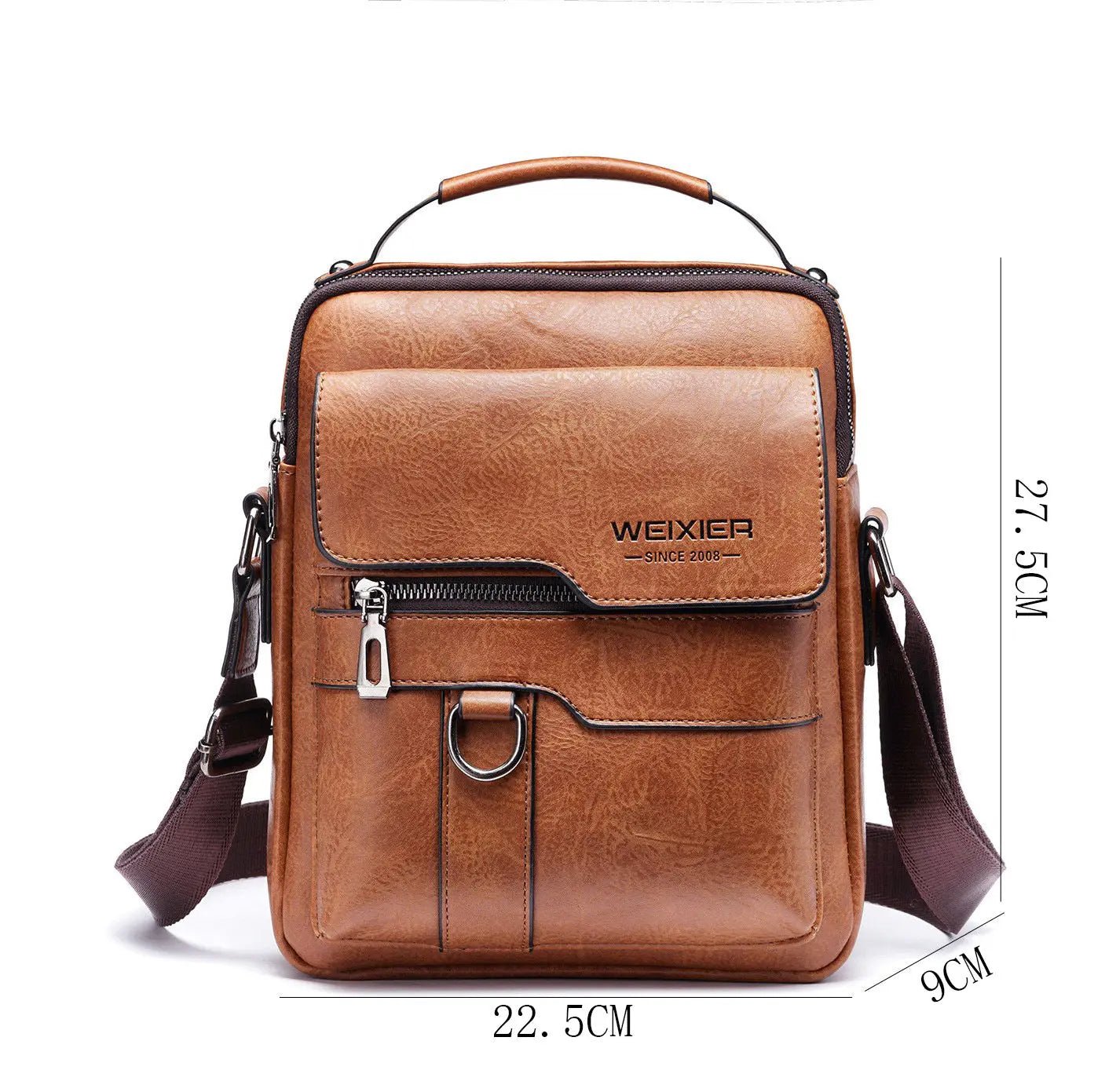 Executive Waterproof Messenger Bag | Premium PU Leather for Modern Professionals - Undefyning Lynes