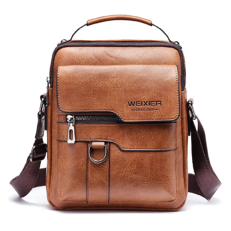 Executive Waterproof Messenger Bag | Premium PU Leather for Modern Professionals - Undefyning Lynes